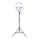 Łóżko Kosmetyczne Składane 60 cm PLATINUM + Lampa Pierścieniowa LED PLATINUM — Zestaw №5