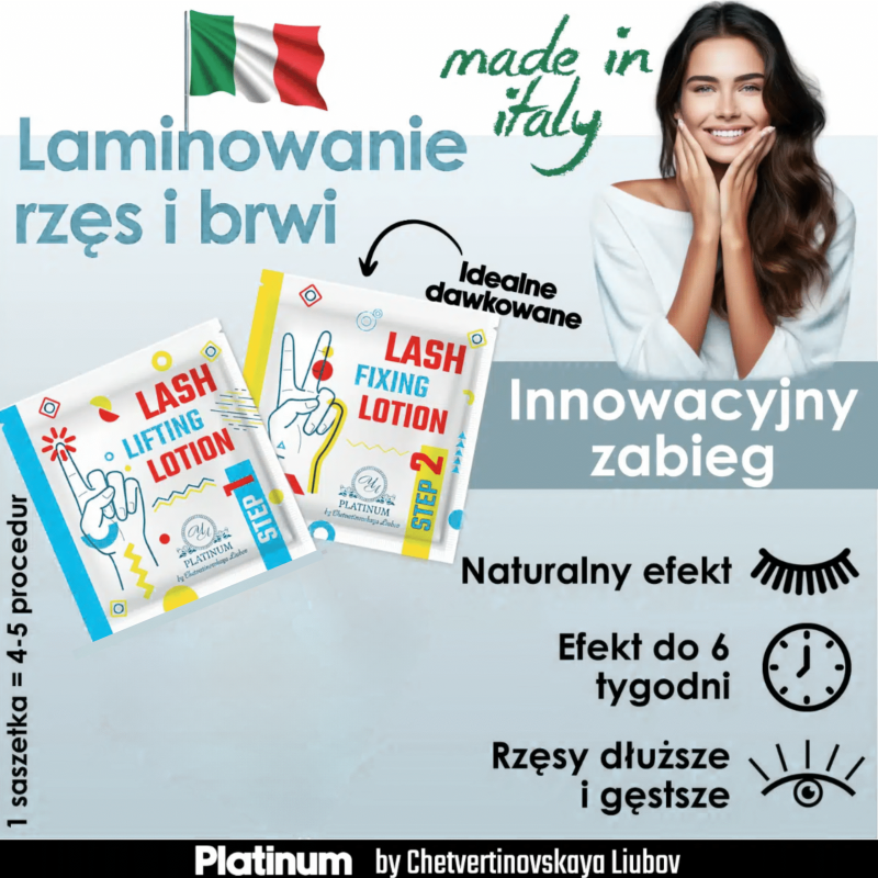 Preparaty do laminacji w saszetkach w zestawie PLATINUM