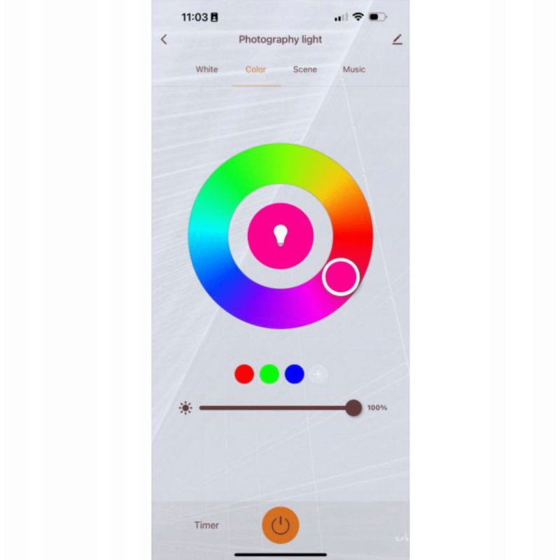 Farbige LED-Lampe
