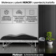 Анатомический косметический матрас Memory Foam PLATINUM розовый + силиконовый чехол В ПОДАРОК - для ног или головы