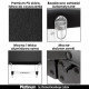 Łóżko Kosmetyczne Składane 60 cm PLATINUM + Lampa Pierścieniowa LED PLATINUM — Zestaw №5