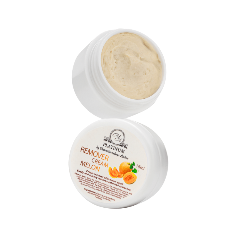 Remover kremowy do przedłużania rzęs Melon PLATINUM 15 ml