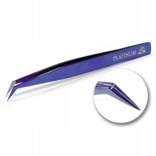 Pęseta do przedłużania rzęs Plasma Laser Violet PLATINUM