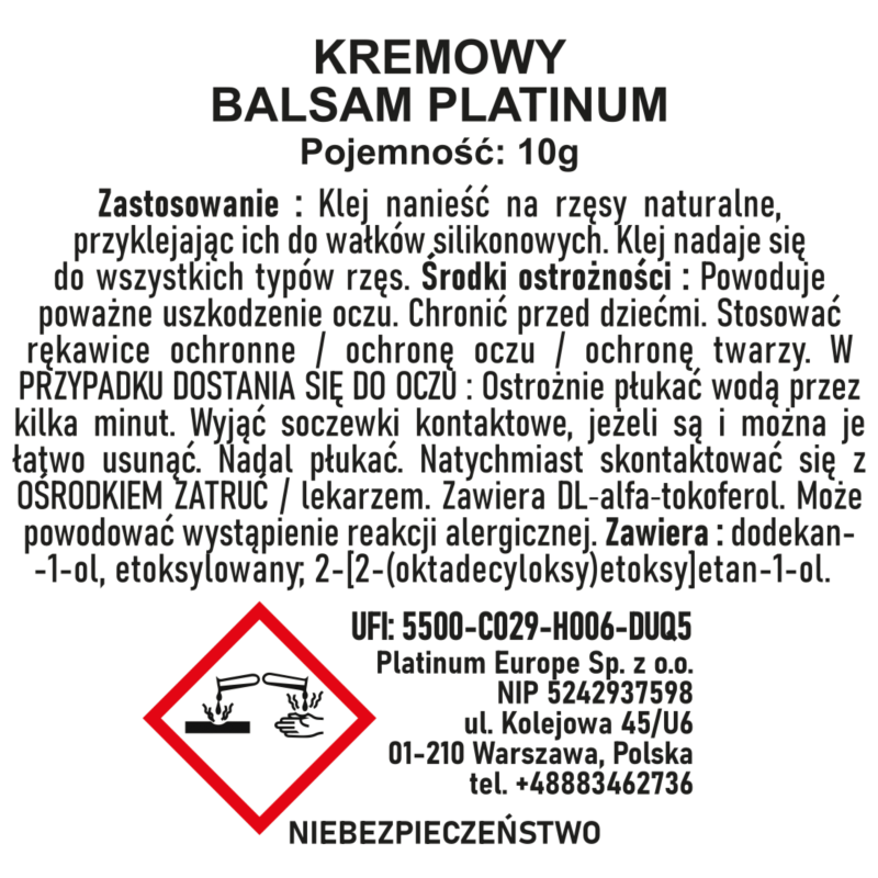 Клей-Бальзам для ламинирования ресниц + Бесплатный Laminator – кисть для лифтинга ресниц PLATINUM