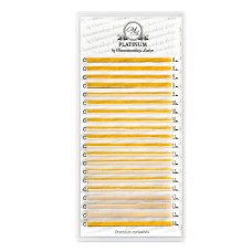 Rzęsy do Przedłużania Kolorowe Białe PLATINUM Skręt L 0.07 8–14mm