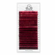 Rzęsy do Przedłużania Kolorowe Ombre Różowe PLATINUM Skręt L 0.07 8–14mm