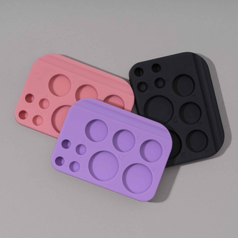 Big Silicone Mixing Palette PLATINUM violet