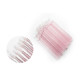 Fussel­freie Microbrush-Applikatoren für Wimpern 100 Stück PLATINUM rosa mit Glitzer