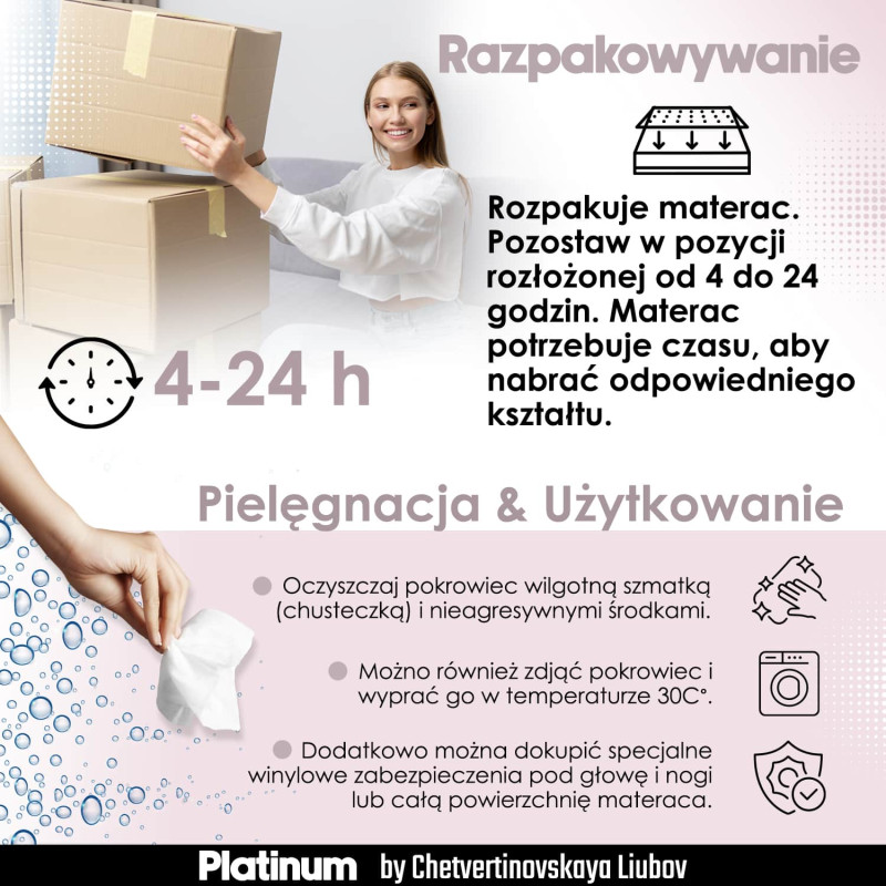 Анатомический косметический матрас Memory Foam PLATINUM розовый + силиконовый чехол В ПОДАРОК - для ног или головы