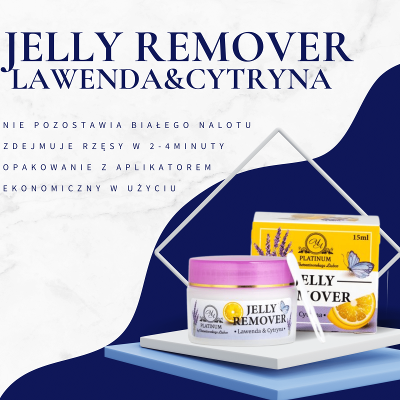 Remover Jelly do przedłużania rzęs Lawenda-Cytryna PLATINUM 15 ml