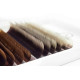 Eyelash Extensions Color Ombre MIX (White/Brown/Red) PLATINUM Curl CC 0.07 8–13mm
