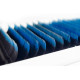 Wimpernverlängerung Farbige Ombre Blau PLATINUM Biegung CC 0.07 8–14mm