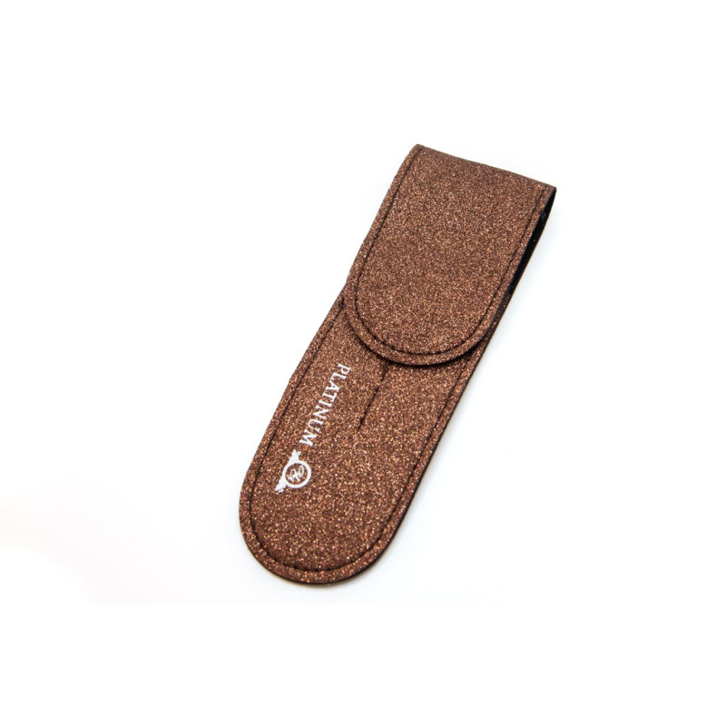 Etui na 2 pęsety (brokatowe) PLATINUM fioletowy