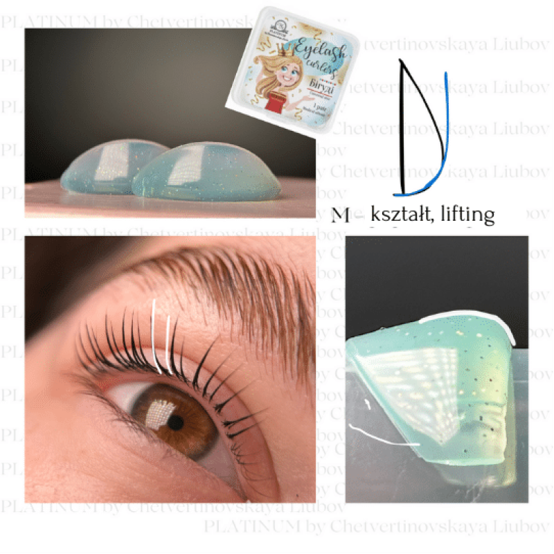 Universelle Silikon-Wimpernlaminierungsrollen 1 Paar PLATINUM