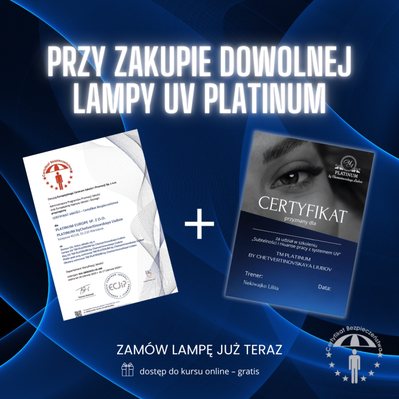UV-Lampe für Wimpernverlängerung Premium PLATINUM