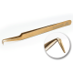 Tweezers for Eyelash Extension ET 15 rose gold PLATINUM
