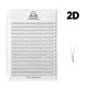 Fertige Wimpernbüschel PLATINUM 2D 0,07 Schwung C 7–14 mm