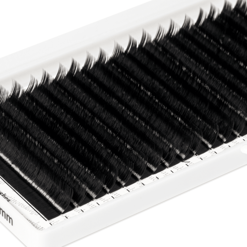 Eyelash Extensions Black PLATINUM 20 lines Сurl L 0.07 8-14mm