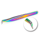 Пинцет для наращивания ресниц Volume Multicolor Lash PLATINUM