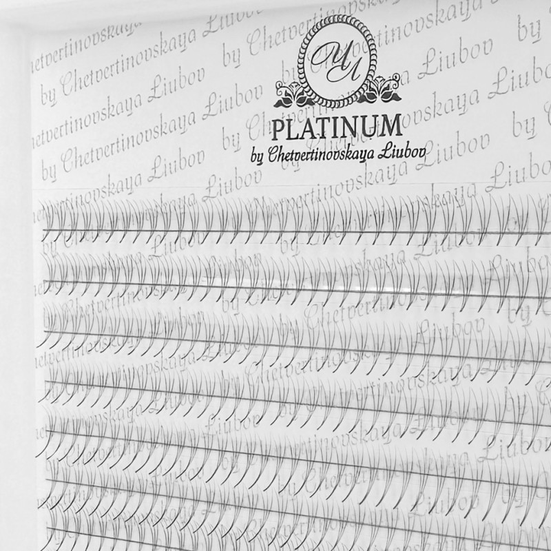 Готовые Пучки Ресниц PLATINUM 3D Изгиб C 0.07 12мм