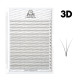 Fertige Wimpernbüschel PLATINUM 3D 0,07 Schwung D 7–14 mm