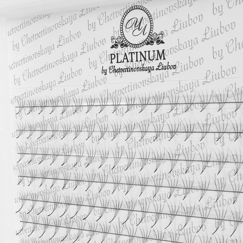 Ready Fan Eyelash Clusters PLATINUM 4D 0.07 Curl D 7–14 mm