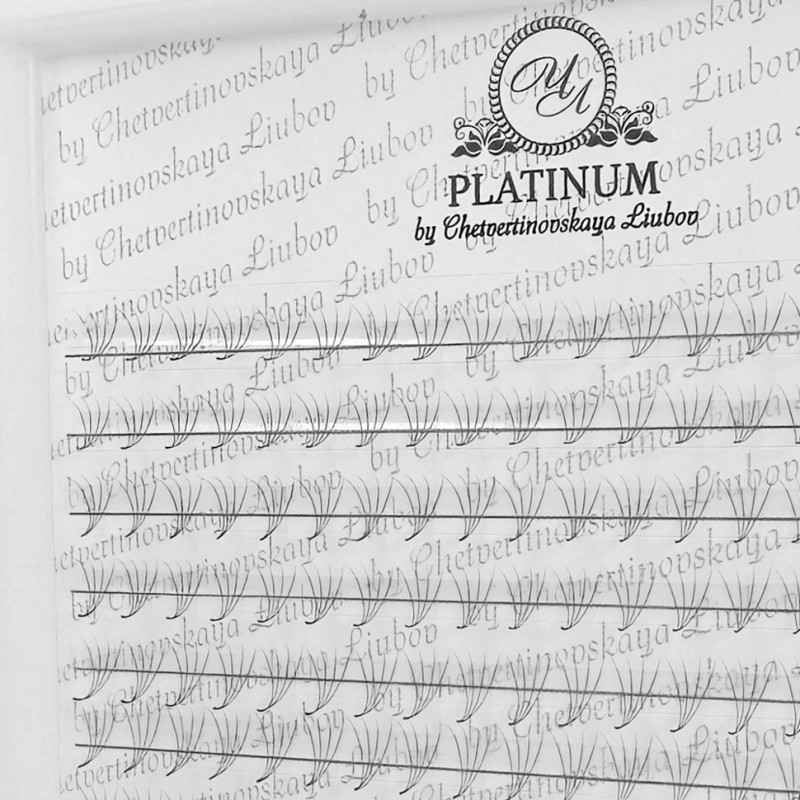 Ready Fan Eyelash Clusters PLATINUM 4D 0.07 Curl D 7–14 mm