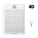 Ready Fan Eyelash Clusters PLATINUM 4D 0.07 Curl D 7–14 mm