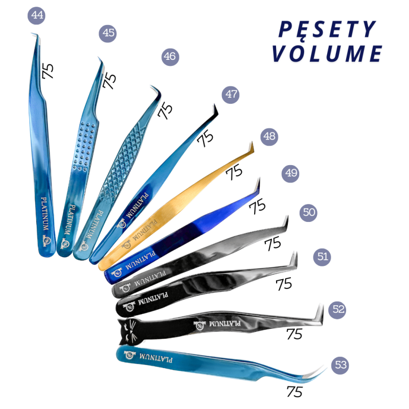Tweezers for Eyelash Extensions VT Plasma gold Laser PLATINUM