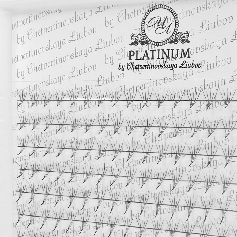 Ready Fan Eyelash Clusters PLATINUM 5D 0.07 Curl L 7–14 mm