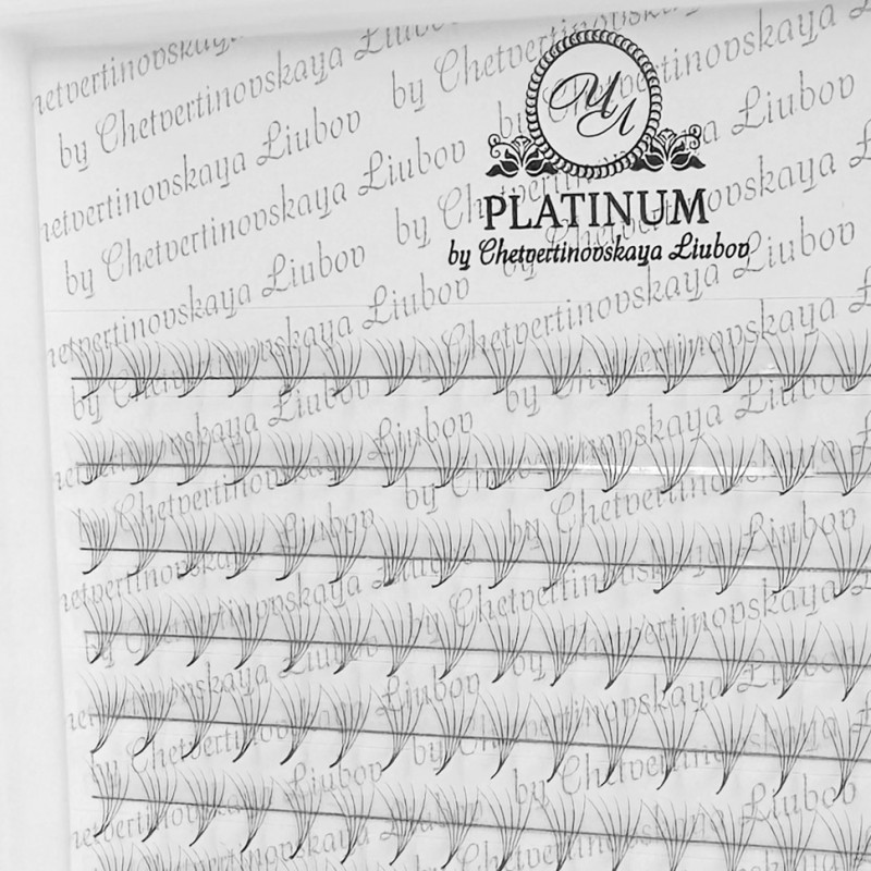 Ready Fan Eyelash Clusters PLATINUM 5D 0.07 Curl L 7–14 mm