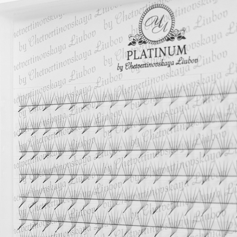 Ready Fan Eyelash Clusters PLATINUM 5D 0.07 Curl L 7–14 mm