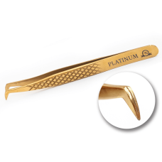 Pęseta do przedłużania rzęs VT 25 Diamond Gold PLATINUM