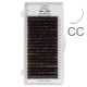 Eyelash Extensions Dark Choco PLATINUM 20 lines Сurl CC 0.10 7-12mm