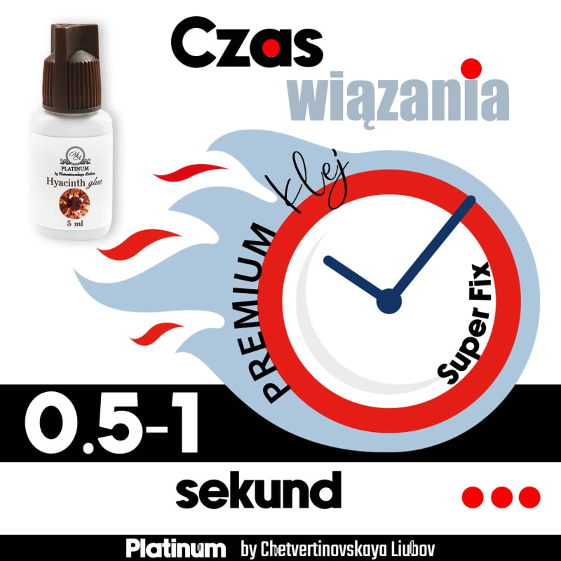 Wimpernverlängerungskleber Hyacinth PLATINUM 5 ml