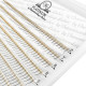 Gotowe Kępki Rzęs Ciemnobrązowe PLATINUM 3D 0.07 Skręt C  7–14 mm