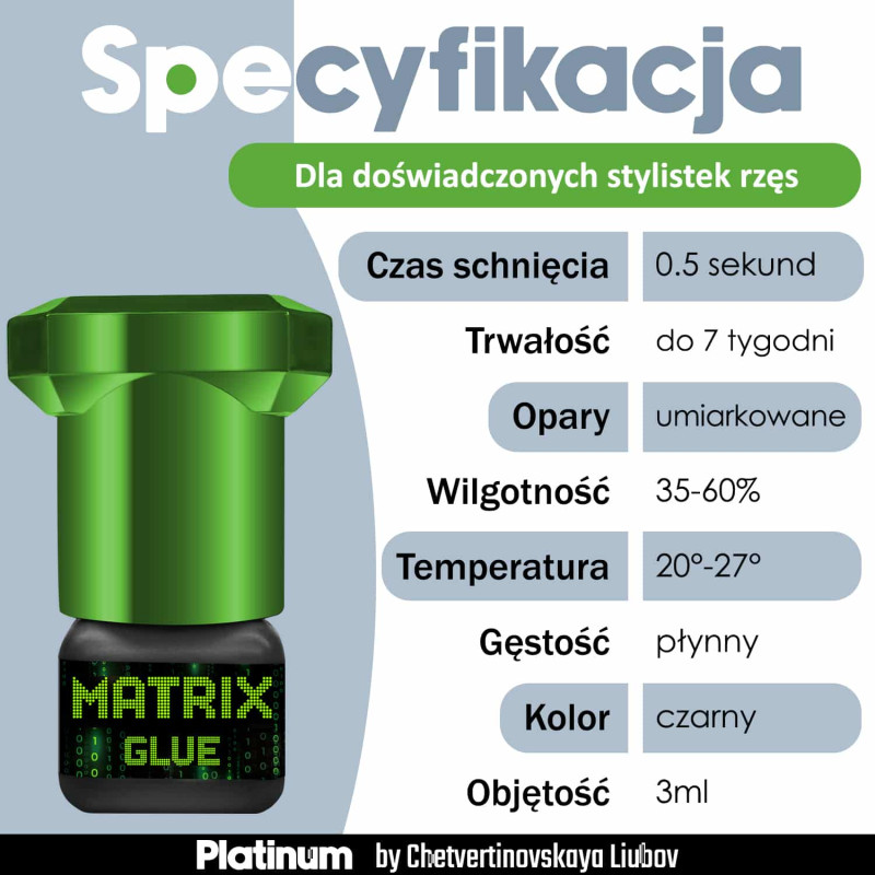 Клей для наращивания ресниц Matrix 3 мл PLATINUM