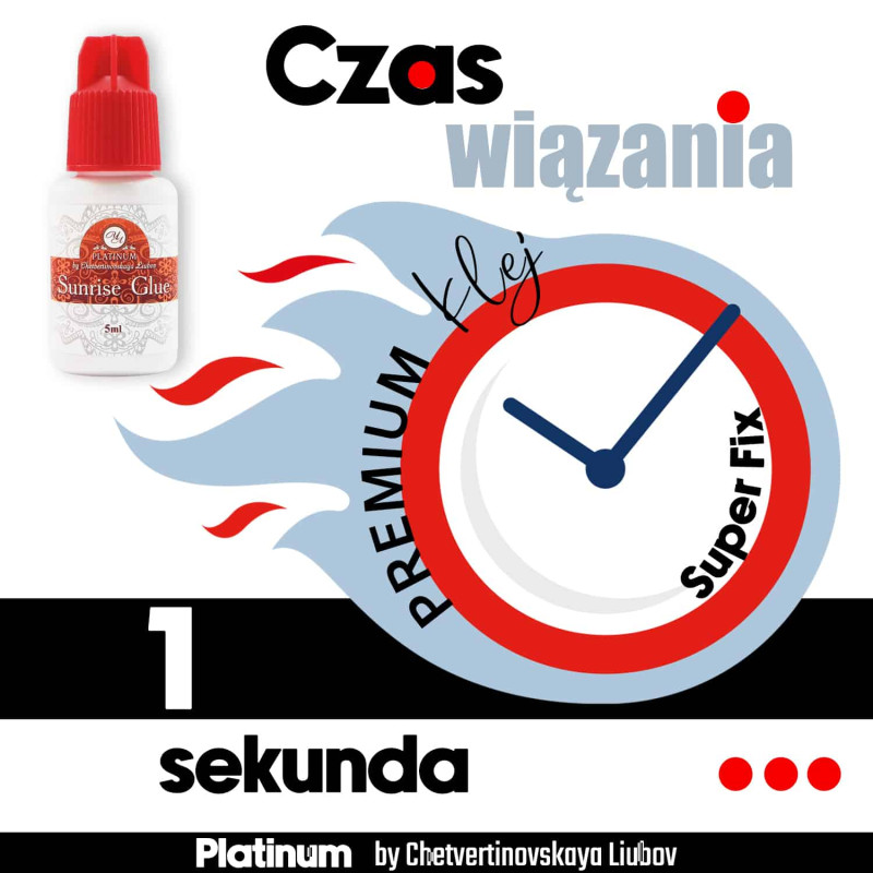 Klej do przedłużania rzęs Sunrise 10 ml PLATINUM
