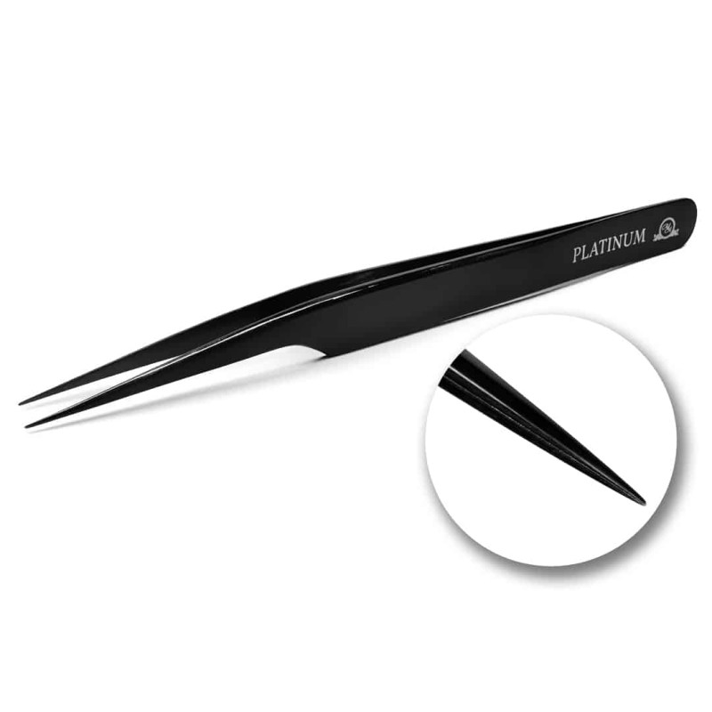 Pinzette für Wimpernseparation blau PLATINUM