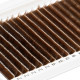 Eyelash Extensions Brown PLATINUM 20 lines Сurl C 0.07 10mm