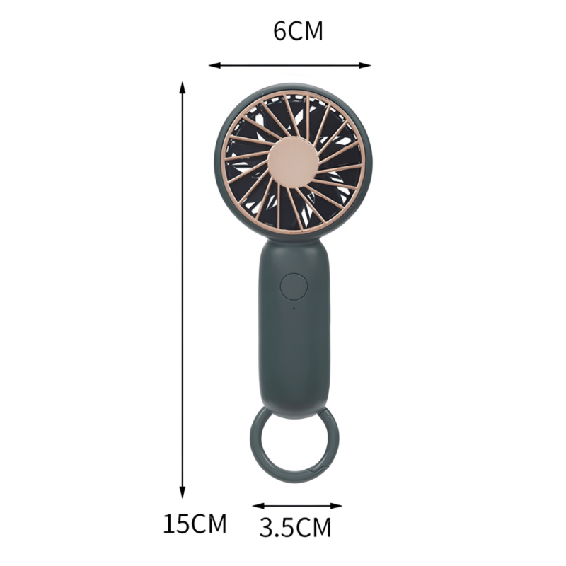 Mini Eyelash Fan PLATINUM – Green