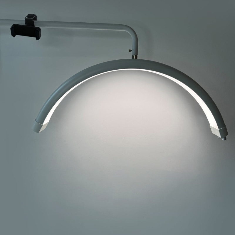 PLATINUM Kosmetikstuhl mit Rückenlehne + Schattenlose Kosmetiklampe MOON G PLATINUM - Set №10