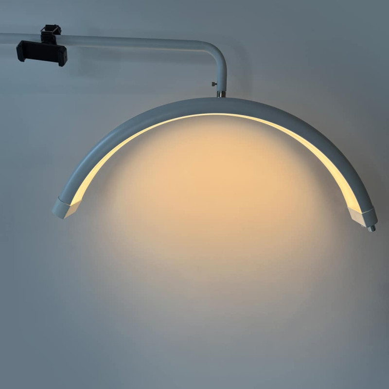 PLATINUM Kosmetikstuhl mit Rückenlehne + Schattenlose Kosmetiklampe MOON G PLATINUM - Set №10