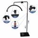 PLATINUM Kosmetikstuhl mit Rückenlehne + Schattenlose Kosmetiklampe MOON G PLATINUM - Set №10
