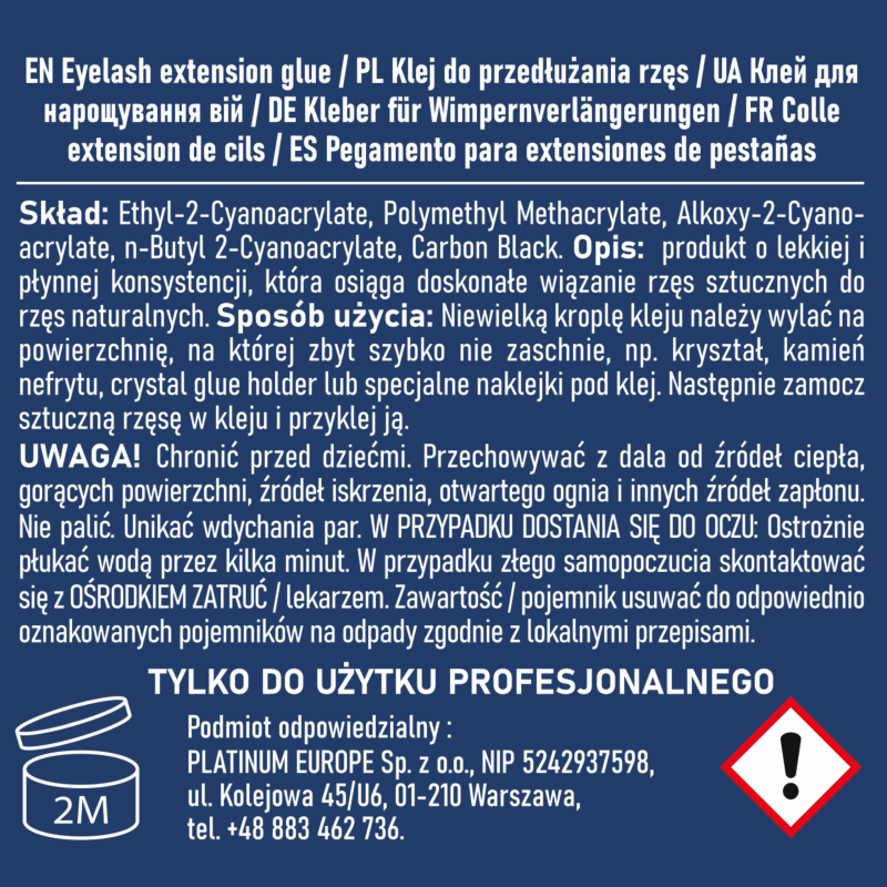 Klej do przedłużania rzęs Dream + Primer-Bonder - Zestaw PLATINUM