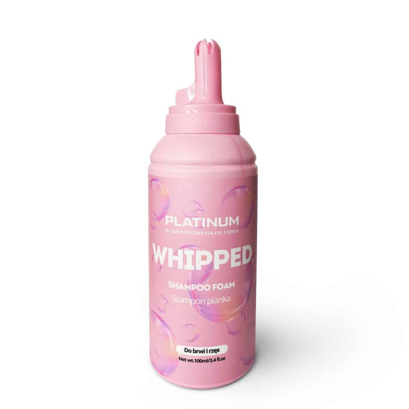 Schaumshampoo PLATINUM WHIPPED für Augenbrauen & Wimpern (100 ml)
