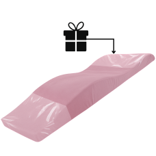 Materac anatomiczny kosmetyczny Memory Foam PLATINUM różowy + silikonowy pokrowiec GRATIS - na nogi lub na głowę