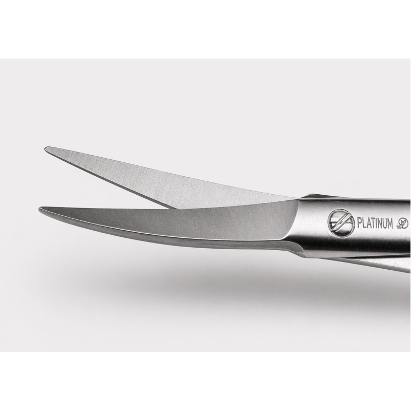 Straight Cosmetic Scissors PLATINUM