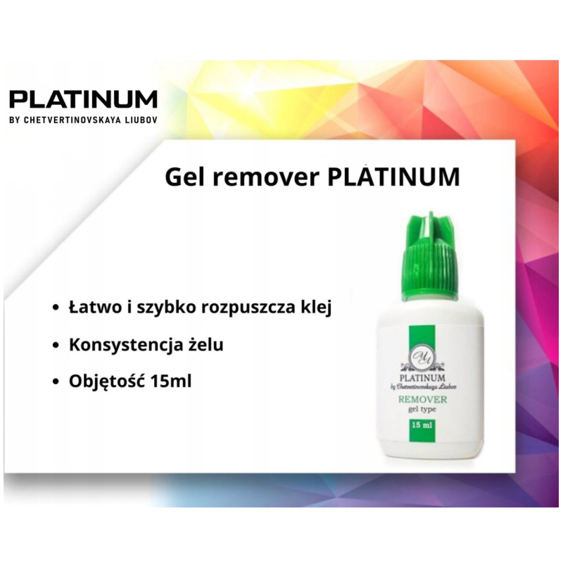 Żel do usuwania przedłużanych rzęs PLATINUM 15 ml