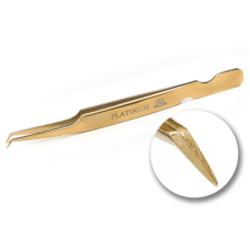 Pinzette für Wimpernverlängerung ET 45 Plasma gold PLATINUM